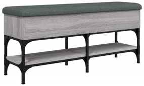 szürke sonoma színű szerelt fa cipőpolc 102 x 32x 45 cm
