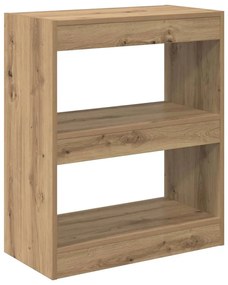 Könyvespolc kézműves tölgy 60 x 30 x 72 cm Faanyag