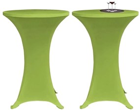 2 db 70 cm zöld nyújtható asztalterítő