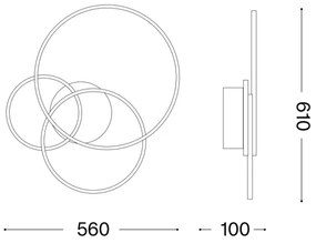 Ideal Lux - LED Mennyezeti lámpa FRAME LED/41W/230V
