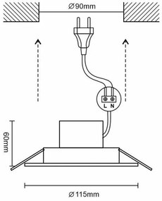 LED Dimmelhető fürdőszobai lámpa LED/10W/230V 3000K-6500K Wi-Fi Tuya IP44