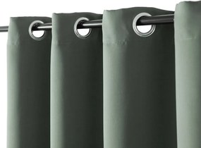 Szürkészöld függöny OXFORD 140x250 cm Felfüggesztés: Hullámos sínszalag