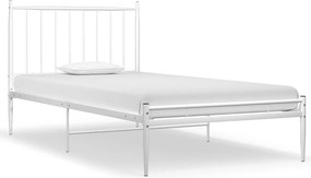 vidaXL fehér fém ágykeret 90 x 200 cm