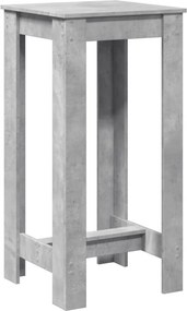 vidaXL betonszürke szerelt fa bárasztal 51 x 50 x 103,5 cm
