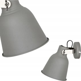 Szürke Vidal fali lámpa retro stílusban