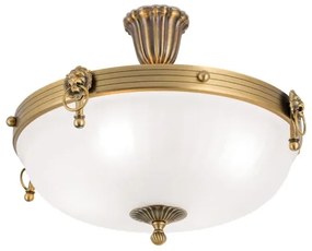 Orion DL 7-523/43 - Felületre szerelhető csillár ROCCA 4xE27/60W/230V átm. 43 cm bronz/fehér