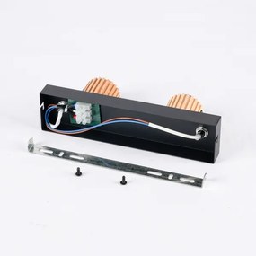 Brilagi - Spotlámpa ODENSE 2xE14/10W/230V kaucsukfa/fekete