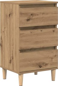 vidaXL Éjjeliszekrény fiókkal Artisan tölgy 40 x 35 x 70 cm Faanyag