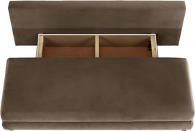 Kanapé ágyfunkcióval, capuccino/bézs, CLIV