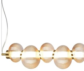 BOLLA LED/32W/230V kábeles csillár arany/füstös bézs