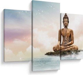 Kép - Buddha vigyáz a földre (90x60 cm)