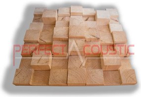 3D akusztikai diffúzor 70x70x10cm - natúr - 1db 70x70x10cm Egybecsomagolva, szállítással