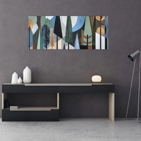 Kép - Természetes geometriai absztrakció II. (120x50 cm)
