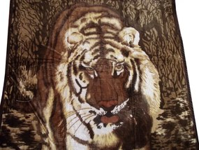 Diego Tigris mintás Pléd Ágytakaró 150 x 200 cm