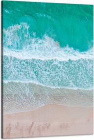 Vászonkép Tenger Hullámok Víz Tengerpart 60x90 cm Ajándéknak is tökéletes