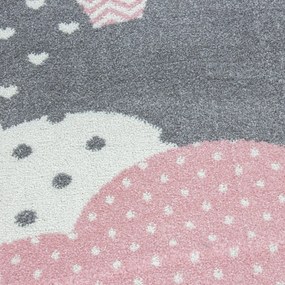 Rózsaszín-szürke gyerek szőnyeg 120x170 cm Bambi – Ayyildiz Carpets