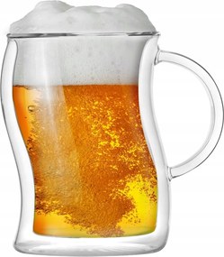 Duplafalú söröspohár 500 ml