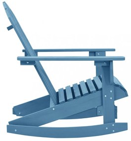 kék tömör fenyőfa kerti Adirondack hintaszék