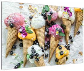 Fagylaltok képe (90x60 cm)