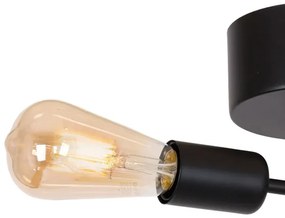 Felületre szerelhető csillár BRENDA 2xE27/60W/230V fekete