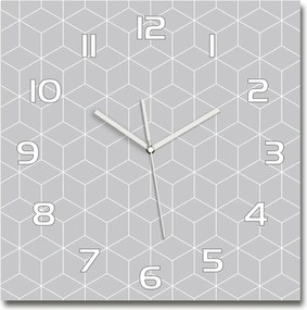 Nagy üveg falióra Geometrikus háttér 60x60