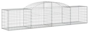 12 db íves horganyzott vas gabion kosár 300x50x60/80 cm