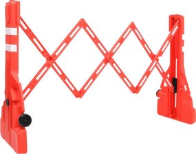 vidaXL piros összecsukható közlekedési akadály 210 x 50 x 105 cm