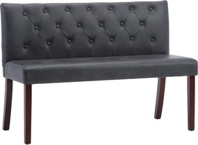 vidaXL szürke művelúr pad 120 cm