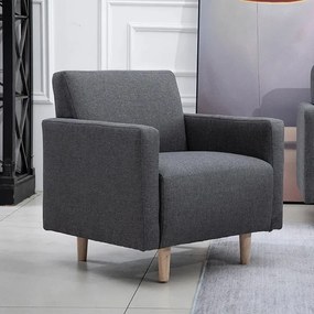 BeComfort kényelmes skandináv stílusú szövet szürke fotel 70x61x71cm FUR-1657-1