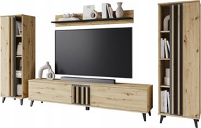 Modern bútor Helsinki I loft stílusú Rtv szekrény polcok panel