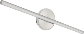 Globo 41924N Fali könnyű fém nikkel matt, akril fehér, IP44, szélesség x magasság: 608x130 mm, Mélység: 74 mm, LED 10W 230V, 980lm forrás, 720lm kimenet, 4000K