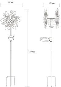 Globo 36578S - LED napelemes dekoráció LED/0,02W/3V IP44