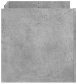 Betonszürke szerelt fa dohányzóasztal 80 x 50 x 50 cm
