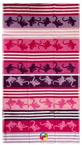 Crazy Gekko lila strandtörölköző