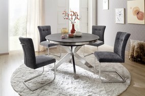 Winnipeg bővíthető étkezőasztal acél 120-160cm
