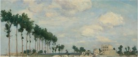 Kép - Johan Barthold Jongkind, The Towpath, reprodukciók (120x50 cm)