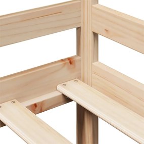 fehér tömör fenyőfa kanapéágy fiókkal 80 x 200 cm