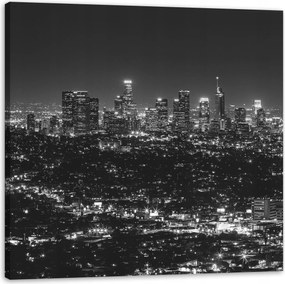 Los Angeles vászonkép fekete-fehér 40x40 c