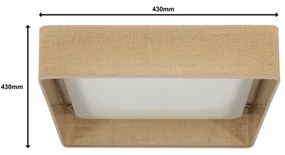 Brilagi - LED dimmelhető lámpatest VELVET SQUARE LED/24W/230V + távirányító barna