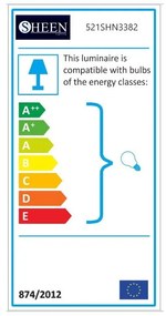 Fekete-aranyszínű függőlámpa fém búrával ø 20 cm Berceste – Opviq lights