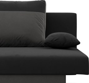 Sony kanapé, szövet anyag, bonell töltet, fekete - szürke