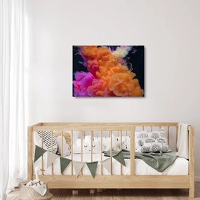 Absztrakciós kép (üvegen) (70x50 cm)