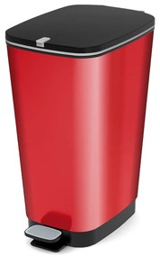 Piros műanyag pedálos szemetes 45 l Chic Bin – KIS