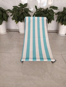 Összecsukható strandnyugágy SAND, türkiz csíkokkal