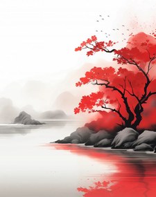 Poszter 64x90cm Nyugalom a meditációnál