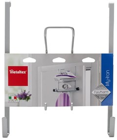 Iron ajtóra akasztható vasalódeszka tartó, hosszúság 28 cm - Metaltex
