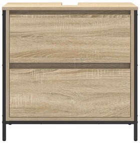 sonoma tölgy fürdőszobai mosdószekrény fiókokkal 60x34,5x60 cm