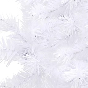 fehér PVC sarok műkarácsonyfa 240 cm