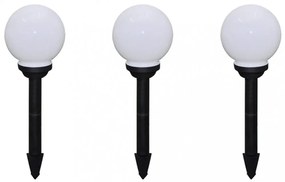 6 db kültéri gyalogjáró LED-lámpa cölöppel 20 cm