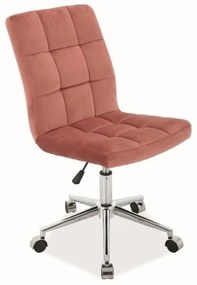 Irodai szék Triton Velvet, rózsaszín